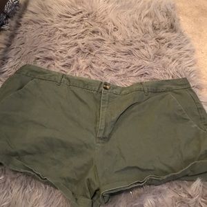 Green shorts